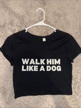 Walk Him Like a Dog Black Pet Lover Tee